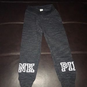 Pink dark grey sweatpants